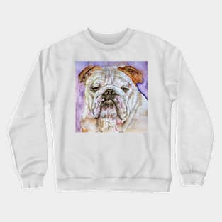 BULLDOG - watercolor portrait .4 Crewneck Sweatshirt